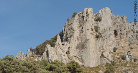 The mountainous area of Sierra Huetor has dramatic geological features © Michelle Chaplow