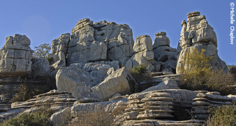 The extraordinary limestone rock formations of El Torcal, Antequera. © Michelle Chaplow