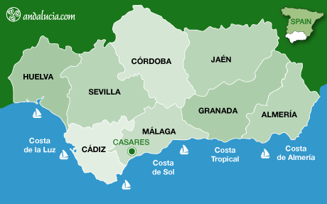 Hover the cursor over Casares to see bigger map and click to go to the Hover the cursor over Casares to see bigger map and click to go to the