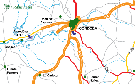 cordoba spain map