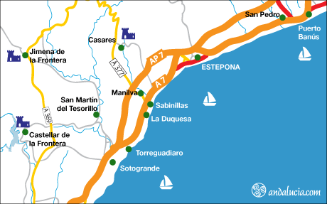 Estepona maps, useful maps of Estepona, Málaga province, Costa del Sol