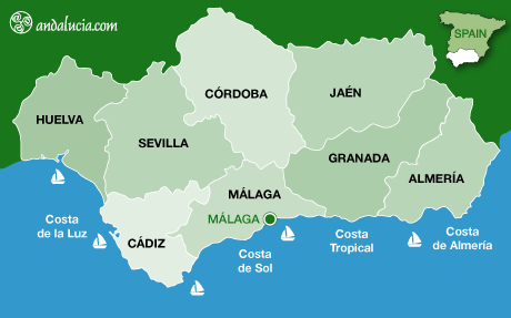 Afbeeldingsresultaat voor Malaga map spain