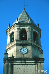 The clock tower of San Juan in Vélez-Málaga