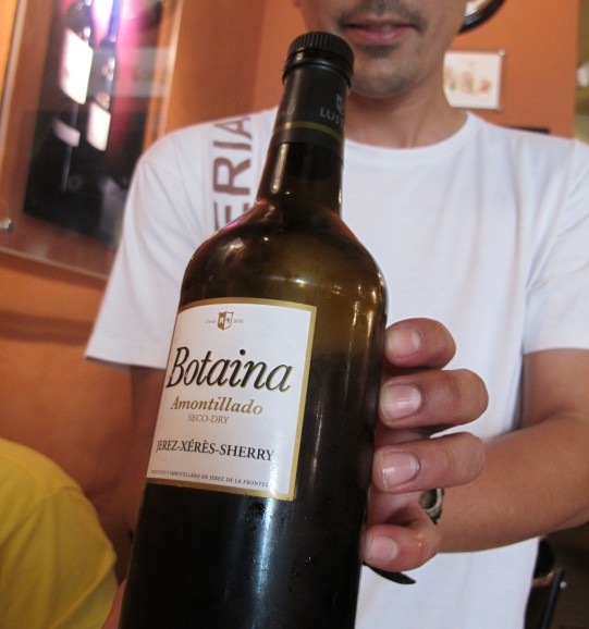 This was our second sherry, Botaina, an amontillado by Bodegas Lustau.