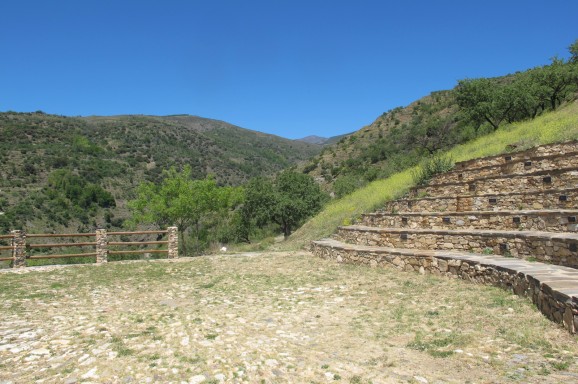 The seats of the theatre are hand-carved from local granite The seats of the theatre are hand-carved from local granite.