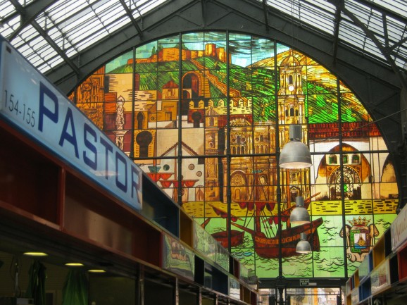 Malaga's covered market, full of fabulous local produce.