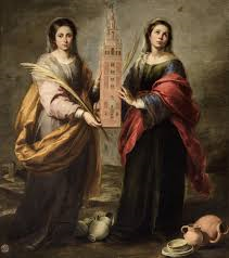 Santas Justa and Rufina (with the Giralda) by Esteban Murillo. Santas Justa and Rufina (with the Giralda) by Esteban Murillo.