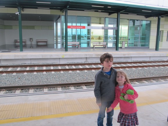 Starting the journey at our local Cercanias train station - the first time we've ever used it. Starting the journey at our local Cercanias train station - the first time we've ever used it.