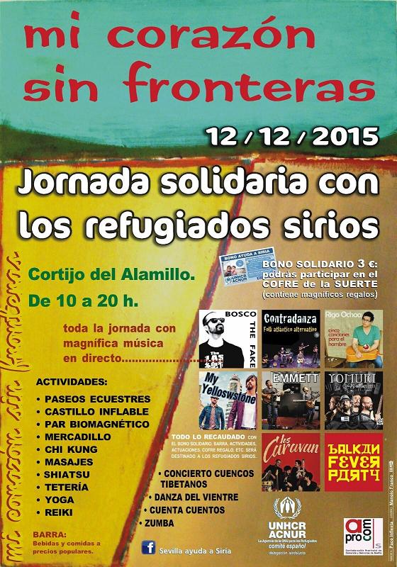 Help Syrian refugees at a fun day in Seville this Saturday Help Syrian refugees at a fun day in Seville this Saturday