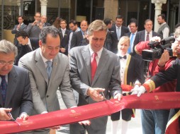 cutting ribbon
