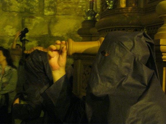 Nazarenos with hoodies