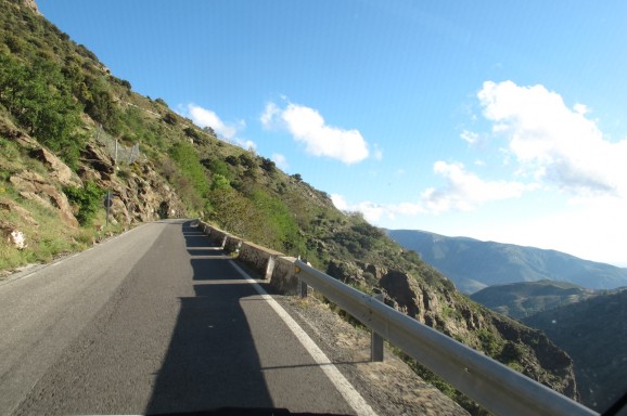 Typical Alpujarras mountain road, with stunning scenery. One of southern Spain's best drives!
Typical Alpujarras mountain road, with stunning scenery. One of southern Spain's best drives!