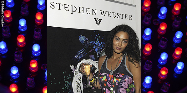 Lucky Lady Nada, who found the crystal in her champers!