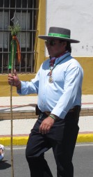 rociero with stick