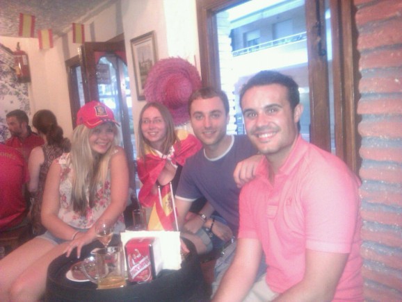 watching spain beat france