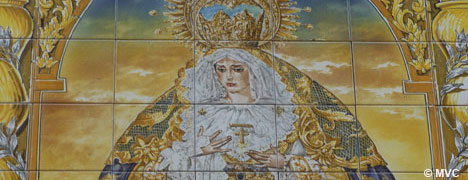 Ceramic tiles from the Church of San Felipe Neri