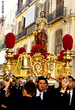 Men carrying the Semana Santa throne Men carrying the Semana Santa throne © Michelle Chaplow