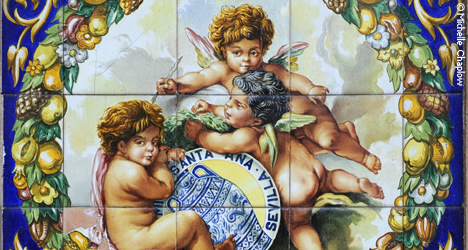 Don't miss Ceramica Santa Ana (San Jorge 31) with its beautiful tiled façade. Established in 1870 © MIchelle Chaplow