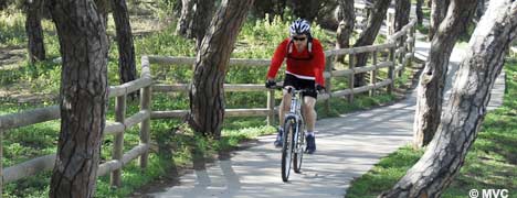 The Enebrales nature reserve is ideal to explore by foot or bicycle.