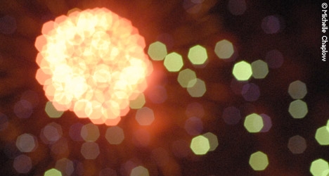 Fireworks during the Virgen del Carmen celebrations. © Michelle Chaplow