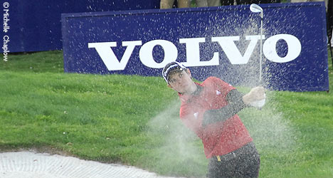 Justin Rose on the 18th at Valderrama.