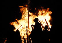 The summer solstice is celebrated along the Costa del Sol with beach bonfires and fireworks. The summer solstice is celebrated along the Costa del Sol with beach bonfires and fireworks.