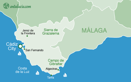 Cadiz Province Map (c)newimage.es