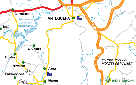 Antequera map