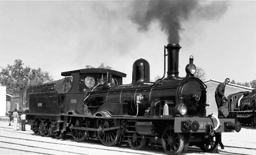 Bobadilla 2-2-0 steam engine built in 1890 by Beyer & Peacock for the Henderson railway.
