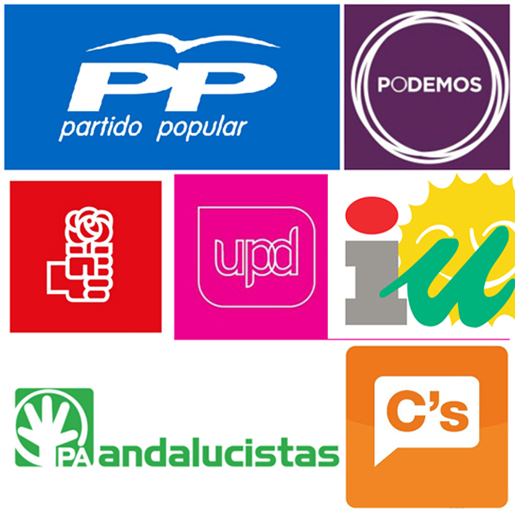 logotipos de diversos partidos politicos