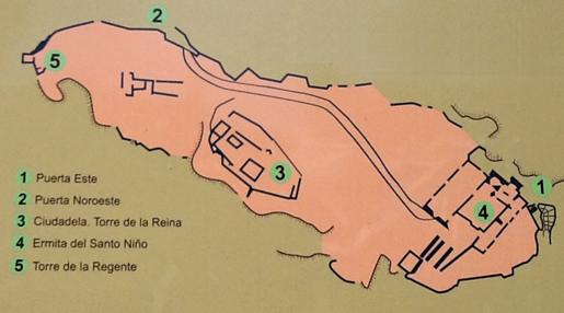Plan of Gaucin Castle Plan of Gaucin Castle