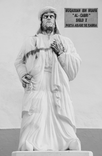 "Al-Cabri", a local poet who resided in Cordoba in the 10th Century. ©Michelle Chaplow "Al-Cabri", a local poet who resided in Cordoba in the 10th Century. ©Michelle Chaplow