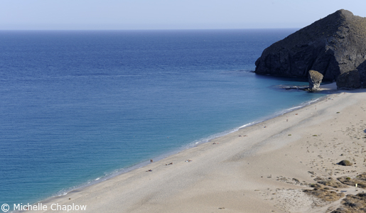 Playa de los Muertos in Cabo de Gata Natural Park, Costa Almeria.  © Michelle Chaplow .