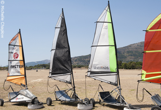 Landsailing in Tarifa. © Michelle Chaplow