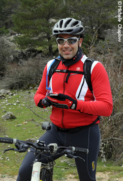 Mountain biker checking out the routes on his GPS Mountain biker checking out the routes on his GPS © Michelle Chaplow