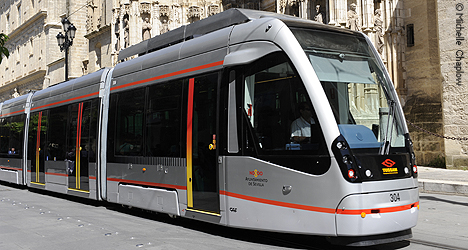 The Metro Centro trams of Seville © Michelle Chaplow The Metro Centro trams of Seville © Michelle Chaplow