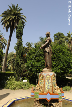 The parks and gardens of Malaga, Andalucía, Costa del Sol, Spain