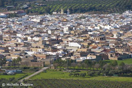 View of Puerto Serrano from the Ermita El Almendral. © Michelle Chaplow View of Puerto Serrano from the Ermita El Almendral. © Michelle Chaplow