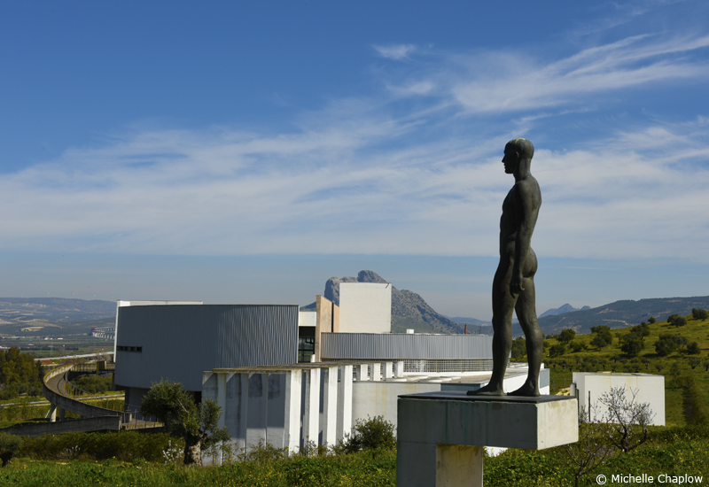 El Caminante (the Traveller), an institutional building, Peña de los Enamorados (lovers leap rock) El Caminante (the Traveller), an institutional building, Peña de los Enamorados (lovers leap rock)