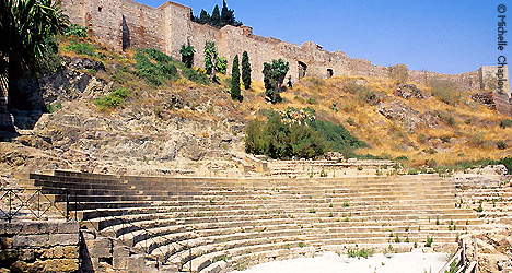 © Michelle Chaplow Teatro Romano from Calle Alcazabilla. © Michelle Chaplow Teatro Romano from Calle Alcazabilla.