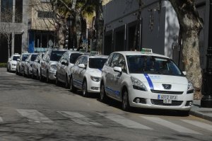 Taxis in Marbella A taxi rank in Marbella