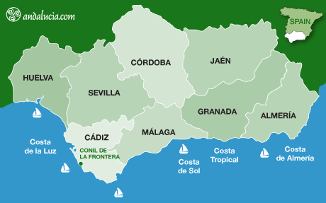 Conil de la Frontera. Costa de la Luz. White Town, Cadiz Province.  Andalucia. Spain Stock Photo - Alamy