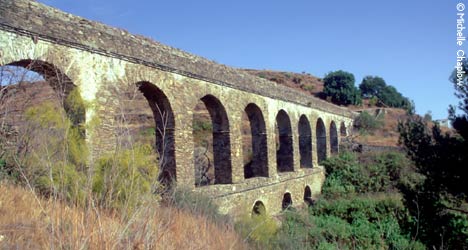 The Roman Aqueduct, constructed during the first century. © Michelle Chaplow
