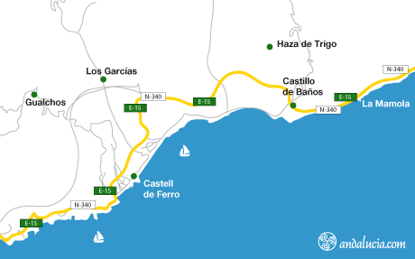 Gualchos-Castell del Ferro maps