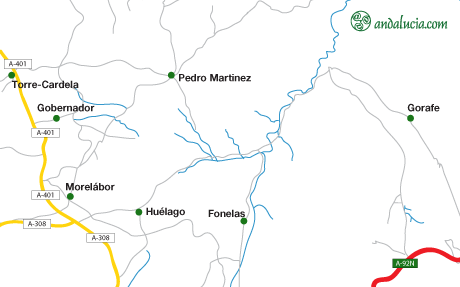 Huélago maps