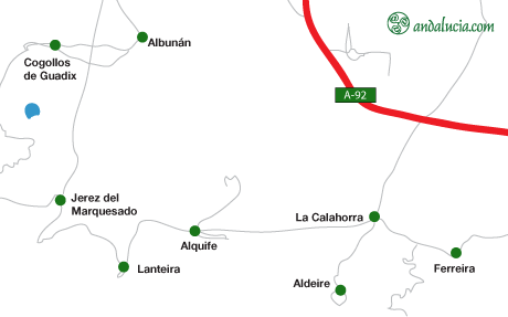 La Calahorra maps