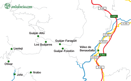 Los Guájares maps