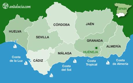 Huéneja maps