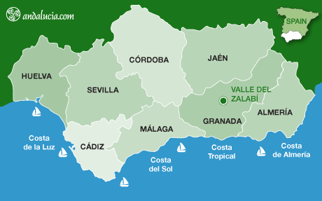 Valle del Zalabí maps