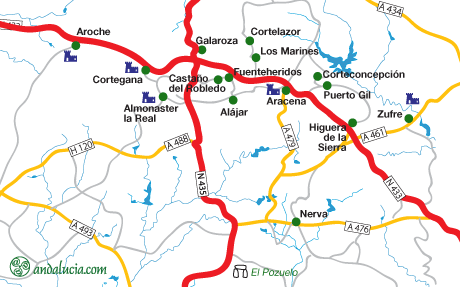 Huelva maps